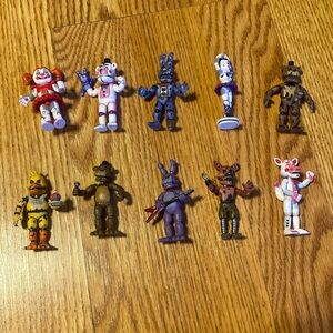 ‼️‼️Lot Of 10 FUNKO Five Nights At Freddy’s 3 Inch Figures Clean Smoke Free EUC